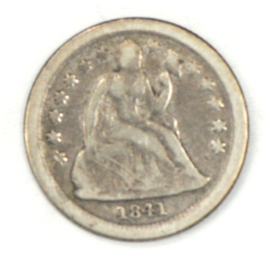 1841 O 10c Seated Liberty Silver Dime New Orleans Rare