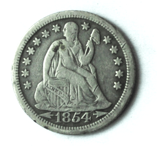 1854 O Arrows 10c Seated Liberty Silver Dime Rare Ten Cents New Orleans