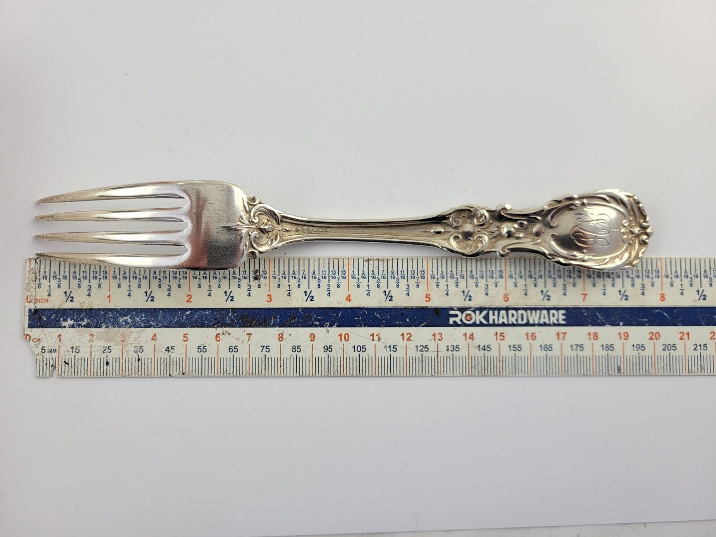 Reed & Barton Francis I Sterling Dinner Fork 7 7/8" Monogram