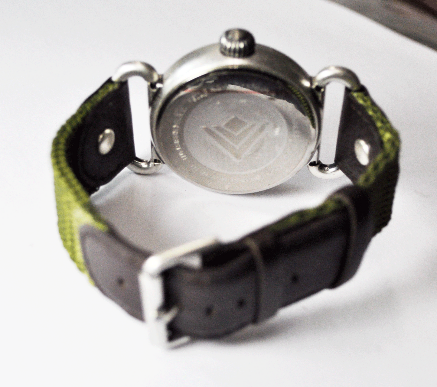 Silpada 40mm Stainless Steel Water Resistant Quartz White Dial Rare