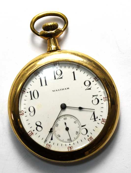 1908 Waltham Size 12 Grade 220 20yr Gold Filled OF Case Pocket Watch