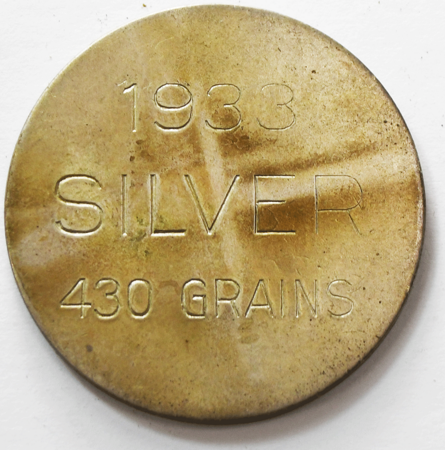 1933 Pedley-Ryan Co Denver HK-825 So Called Dollar 430 Grains Silver 500 Minted