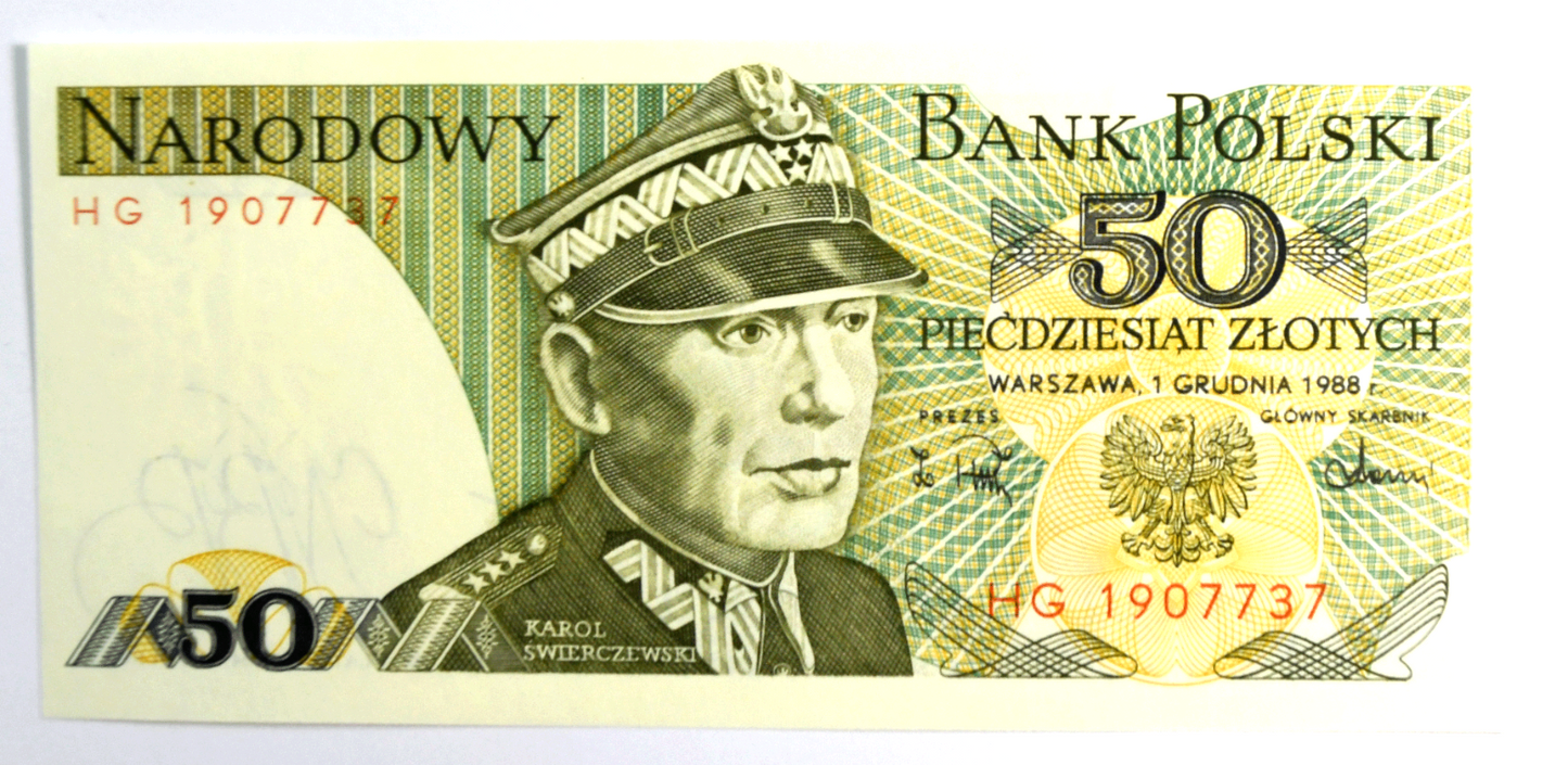 1988 Poland National Bank 50 Zlotych Uncirculated Banknote HG1907737 Narodowy