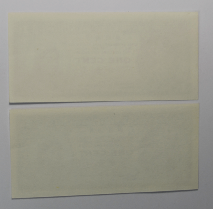 1971-81 Hongkong 1c Uncirculated Bank Notes Elizabeth