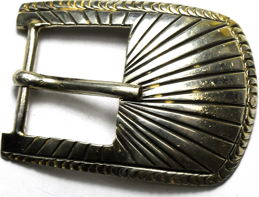 Jim Wilson Sterling Silver Concho Belt Buckle 2" x 1-1/2"   21mm Belt