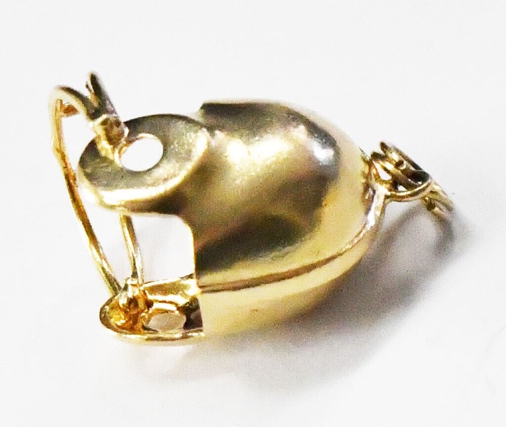 14k Yellow Gold AC Football Helmet Charm 22mm x 20mm