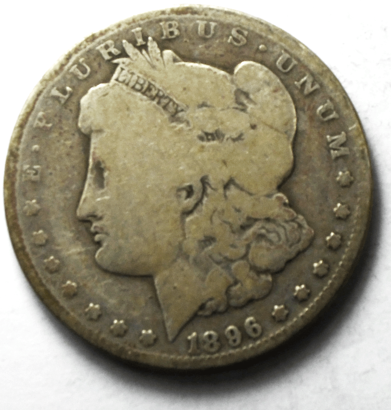 1896 S $1 Morgan Silver One Dollar US Coin Rare San Francisco