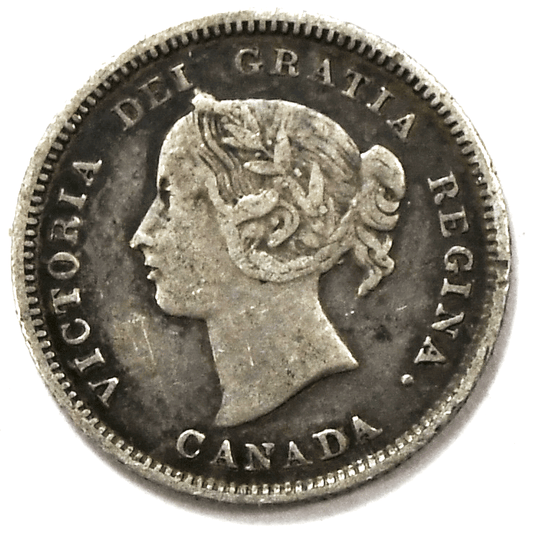 1886 Canada 5c Silver Five Cents KM# 2