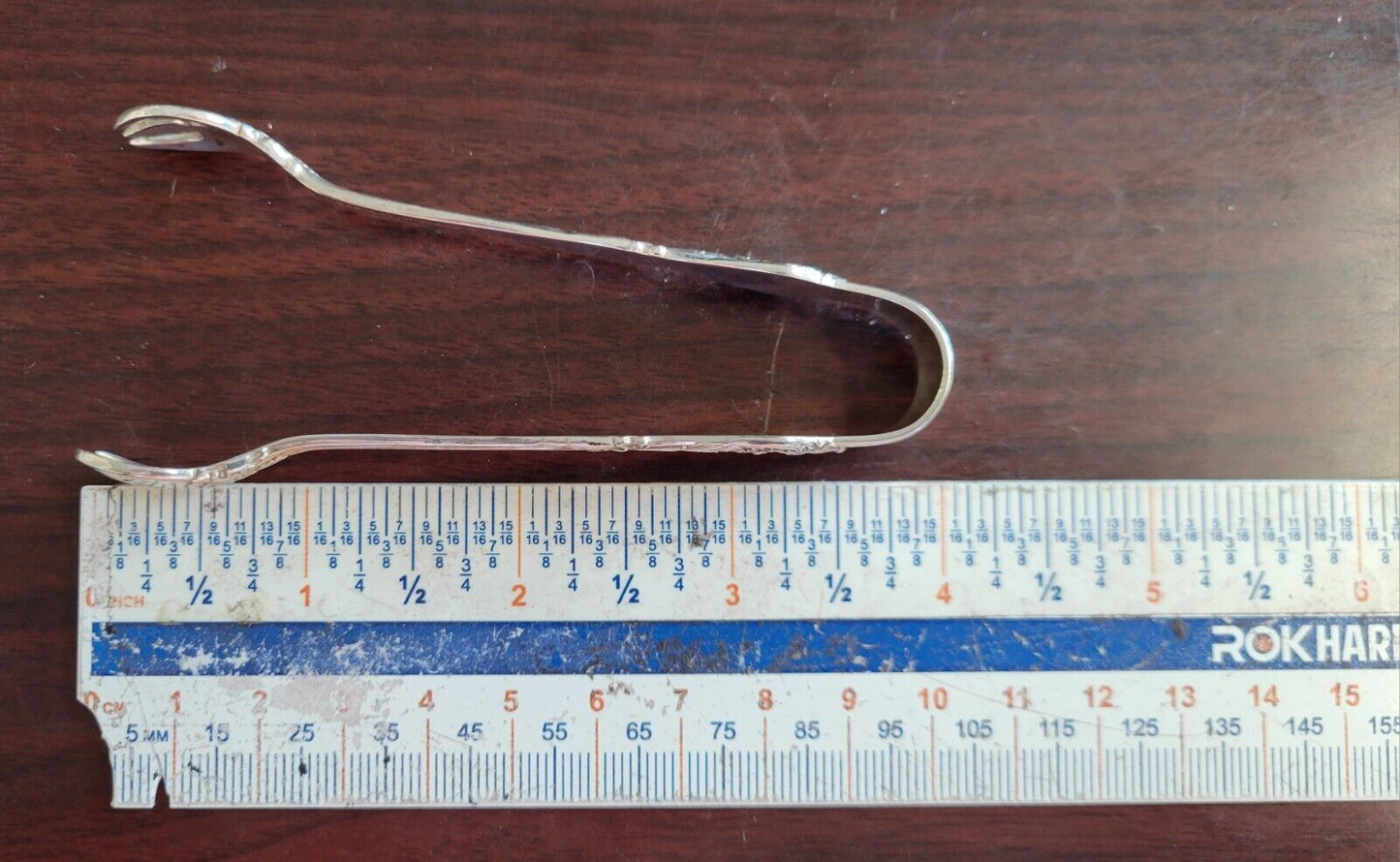 King Edward By Gorham Sterling Silver 4" Solid Sugar Tongs  .71oz.
