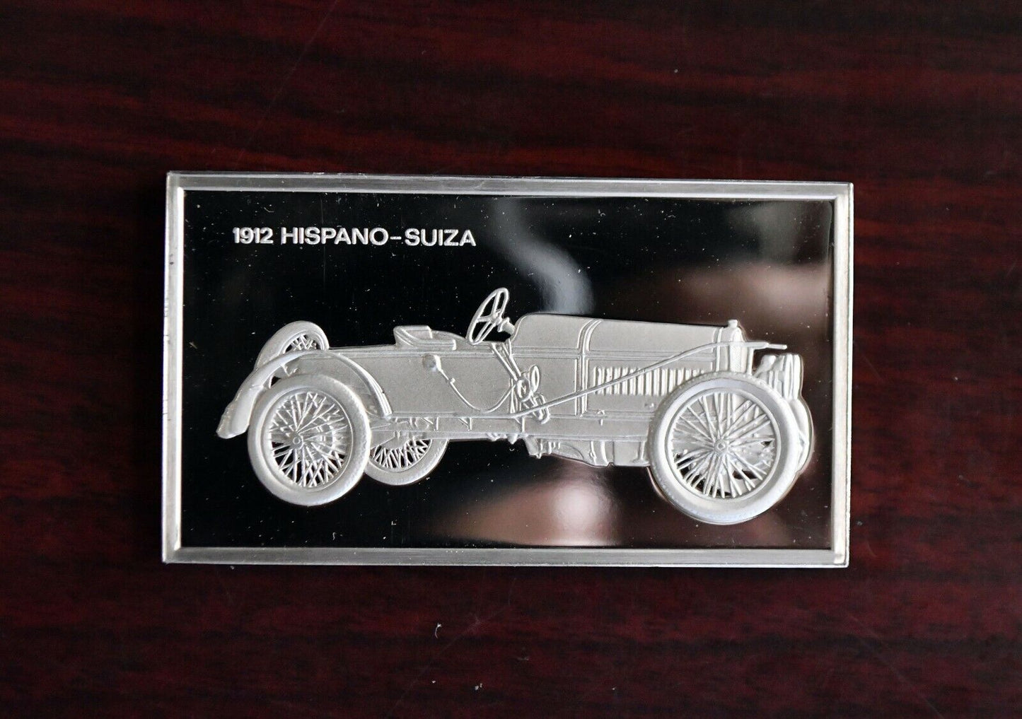 1912 Hispano Suiza Centennial Car Collection 1000 Grain Sterling Franklin Mint