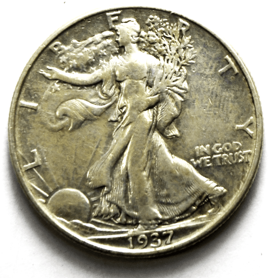 1937 50c Walking Liberty Silver Half Dollar Fifty Cents Philadelphia