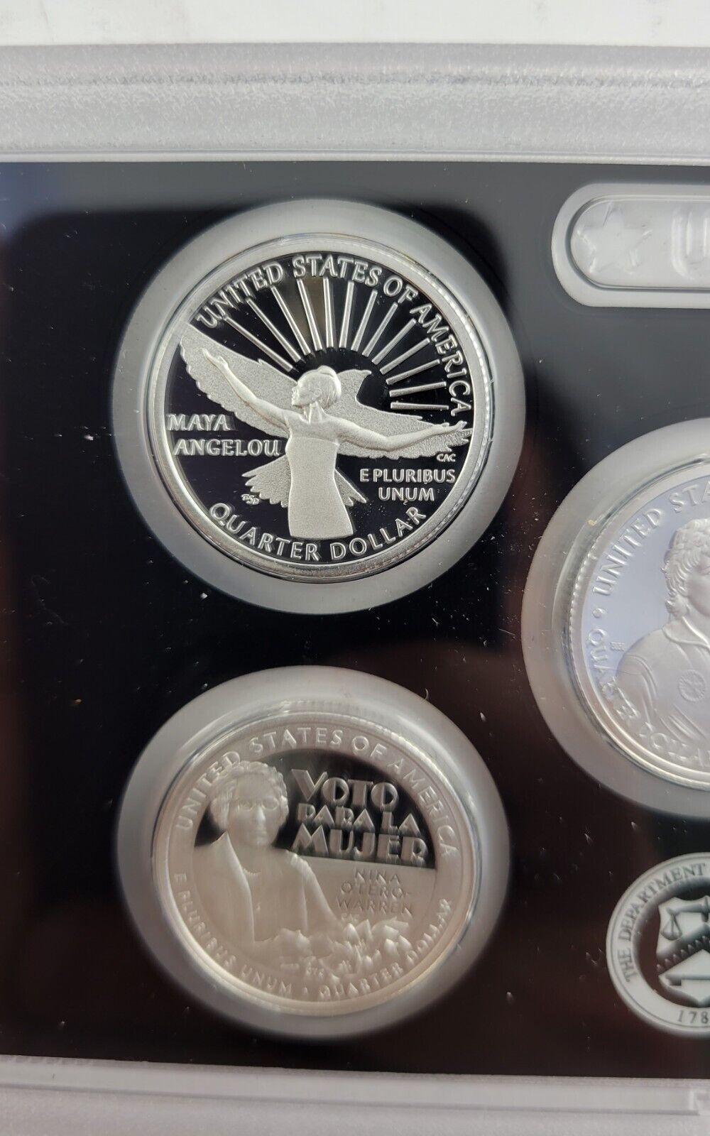 2022 S American Women Quarter 99.9% Silver Proof Set w/ Box & COA 5 Coins