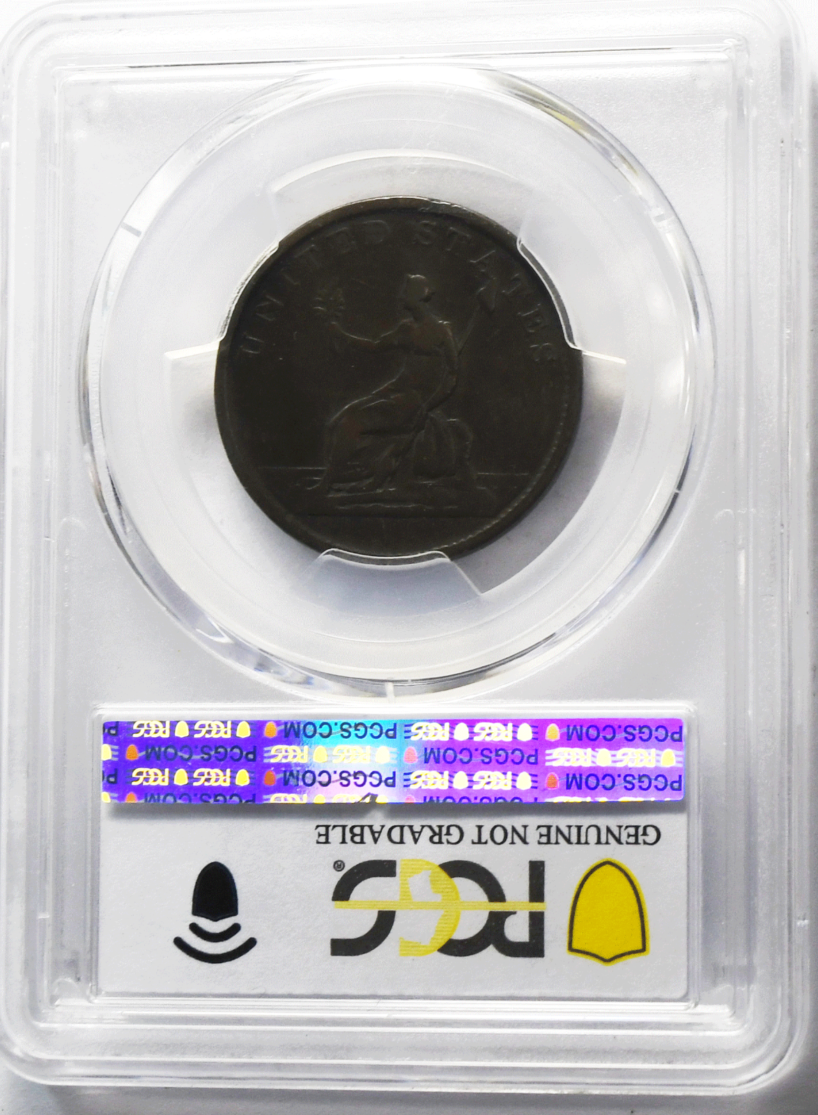 1783 Copper Washington Independence Draped Bust No Button PCGS VF Details