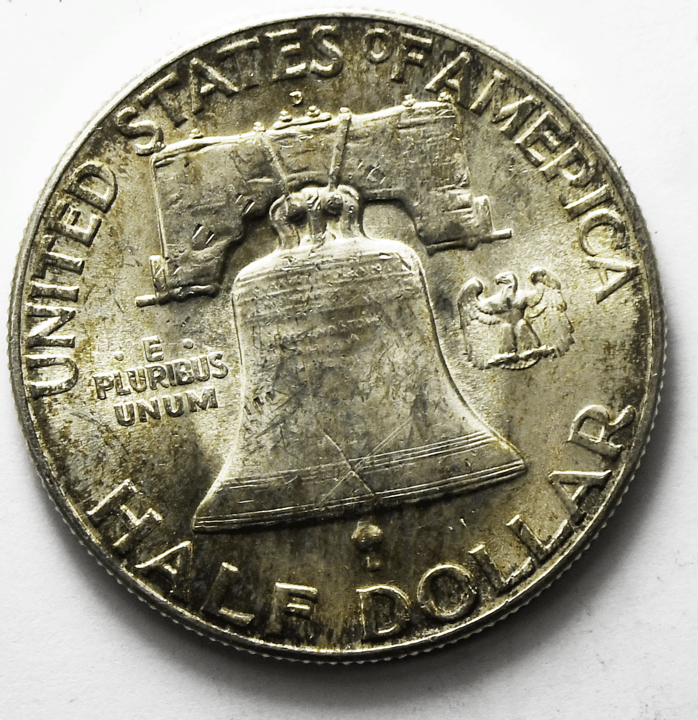 1948 D 50c Franklin Silver Half Dollar Fifty Cents Denver AU DDR FS-801