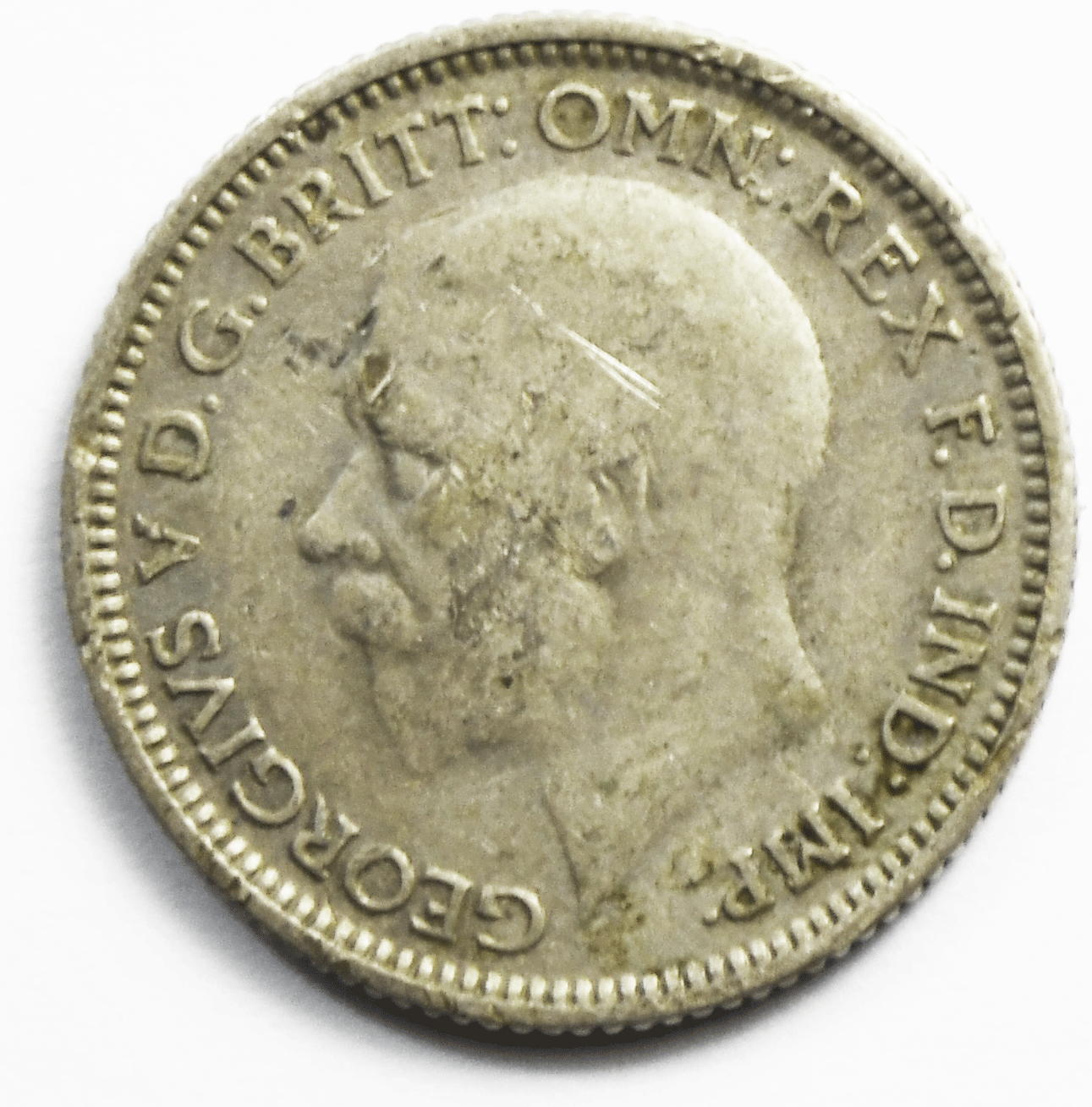 1929 Great Britain 6 Six Pence KM# 832 Silver Coin