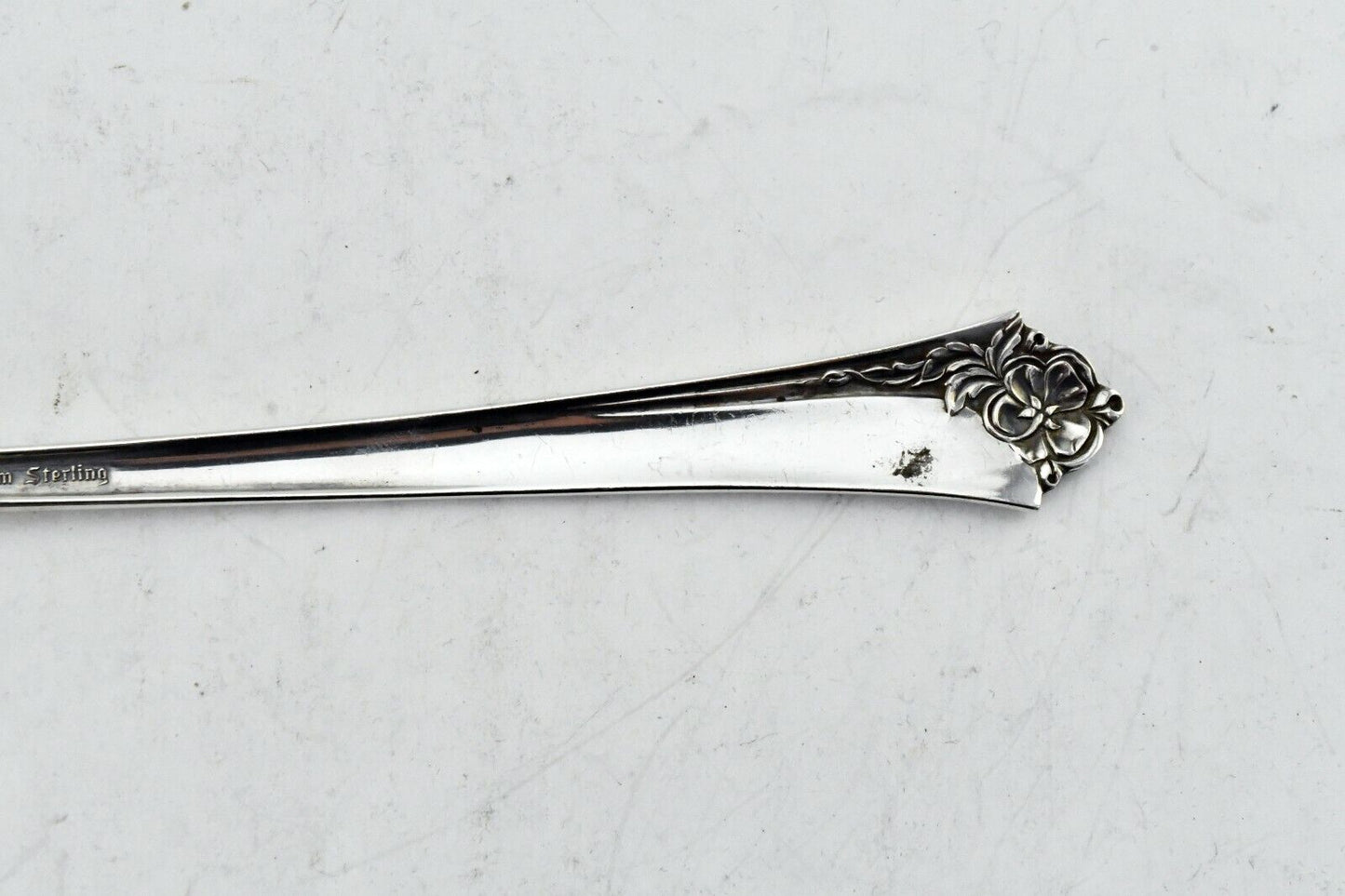 Damask Rose by Heirloom Sterling Silver 8 1/4" Cold Meat Serving Fork 1.7 oz.