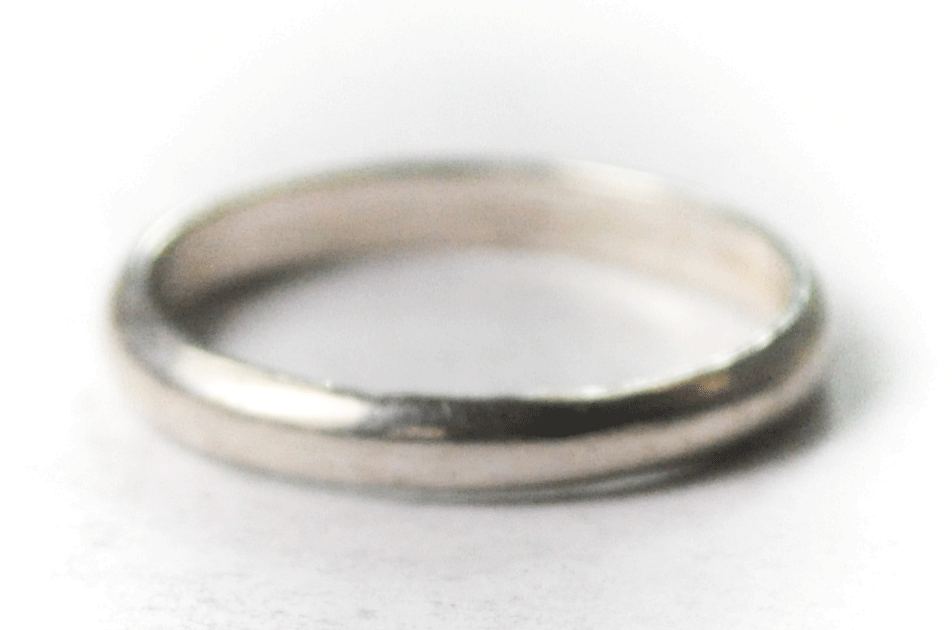 Sterling Silver Shubes Plain Band 2.5mm Ring Size 6