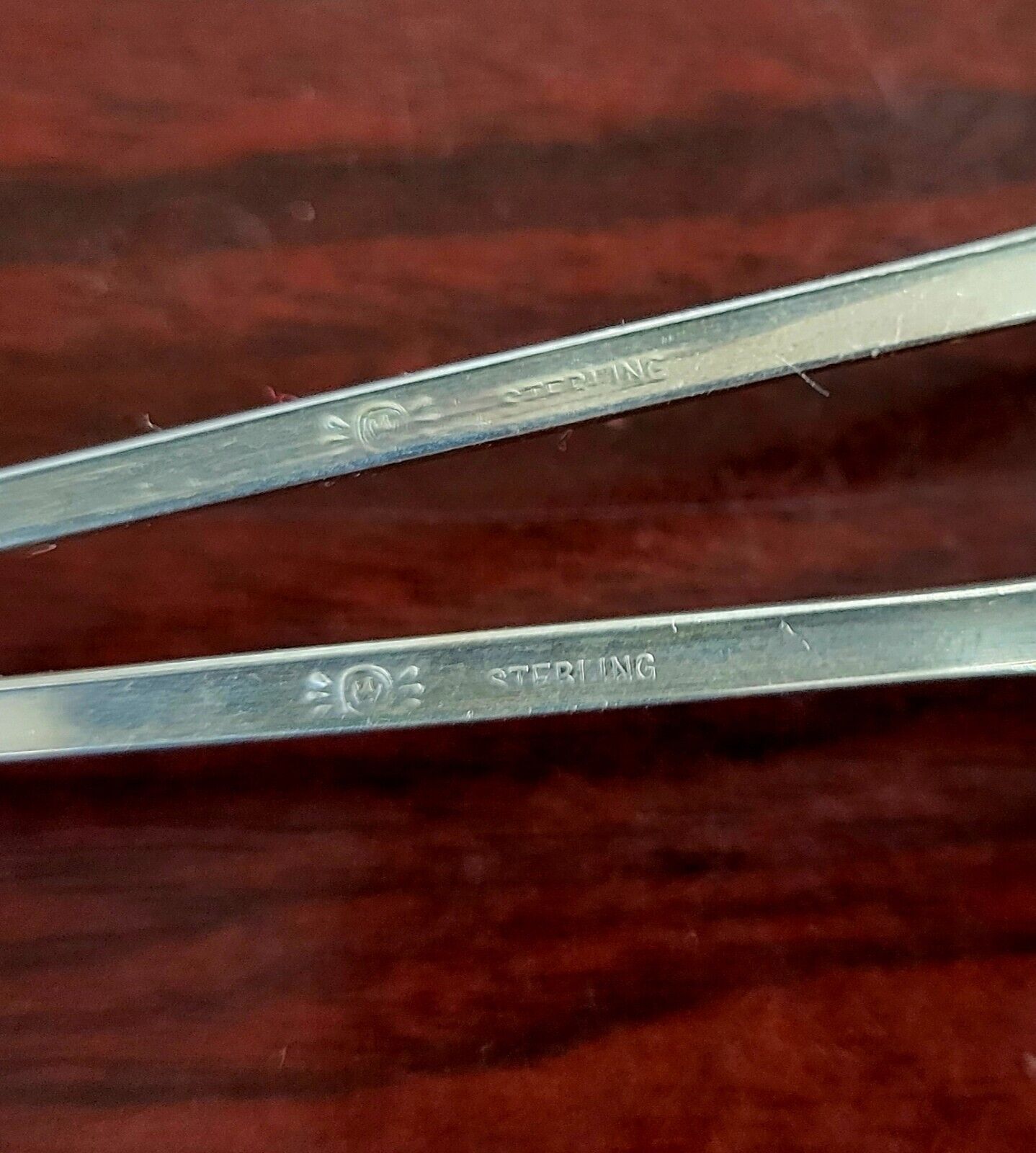 Josephine By Whiting Sardine Serving Set 8 1/4" Long Handled Sterling Silver 2oz