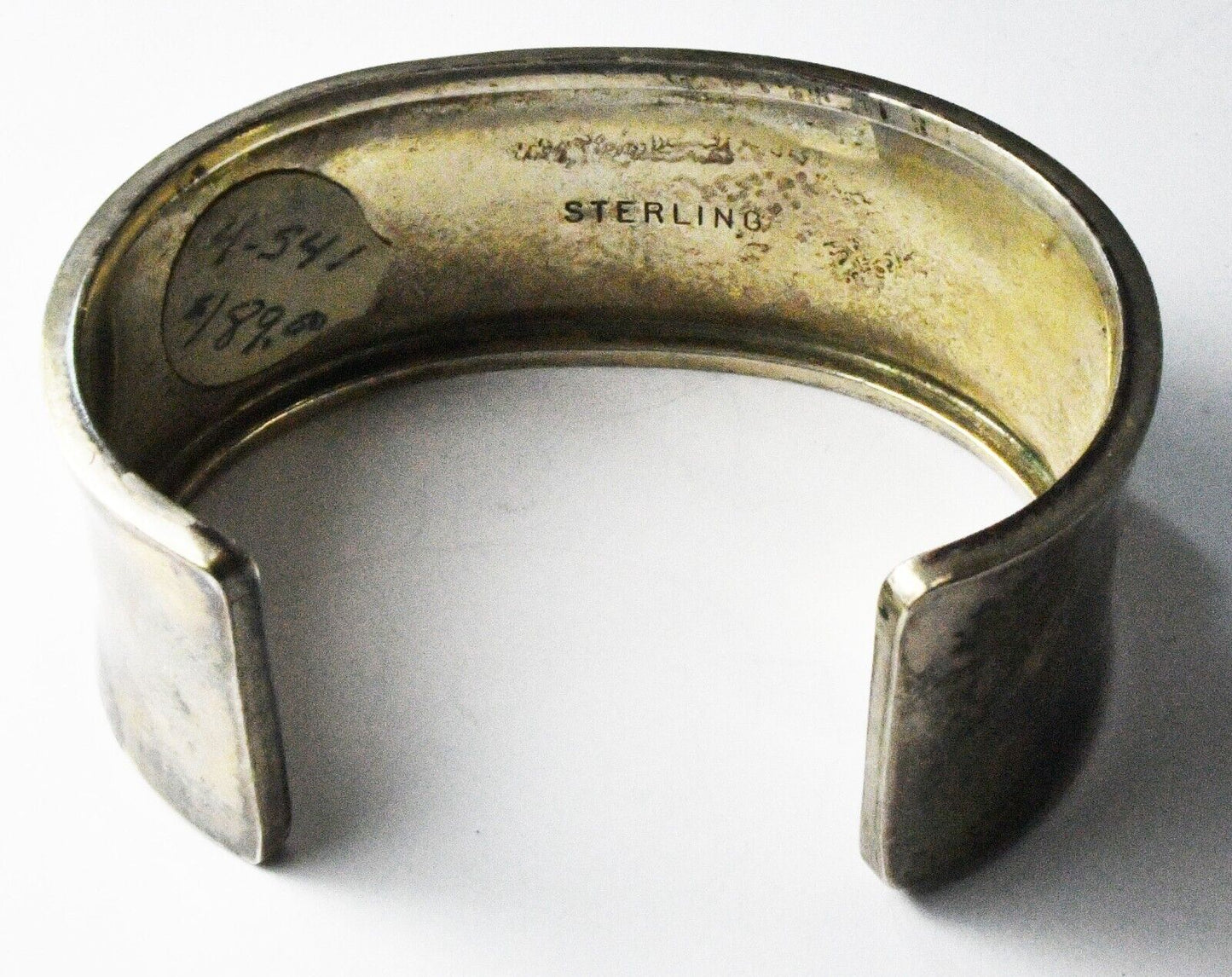 Sterling Silver Adobe Village Cuff Bracelet 26mm 6-3/4" Wrist