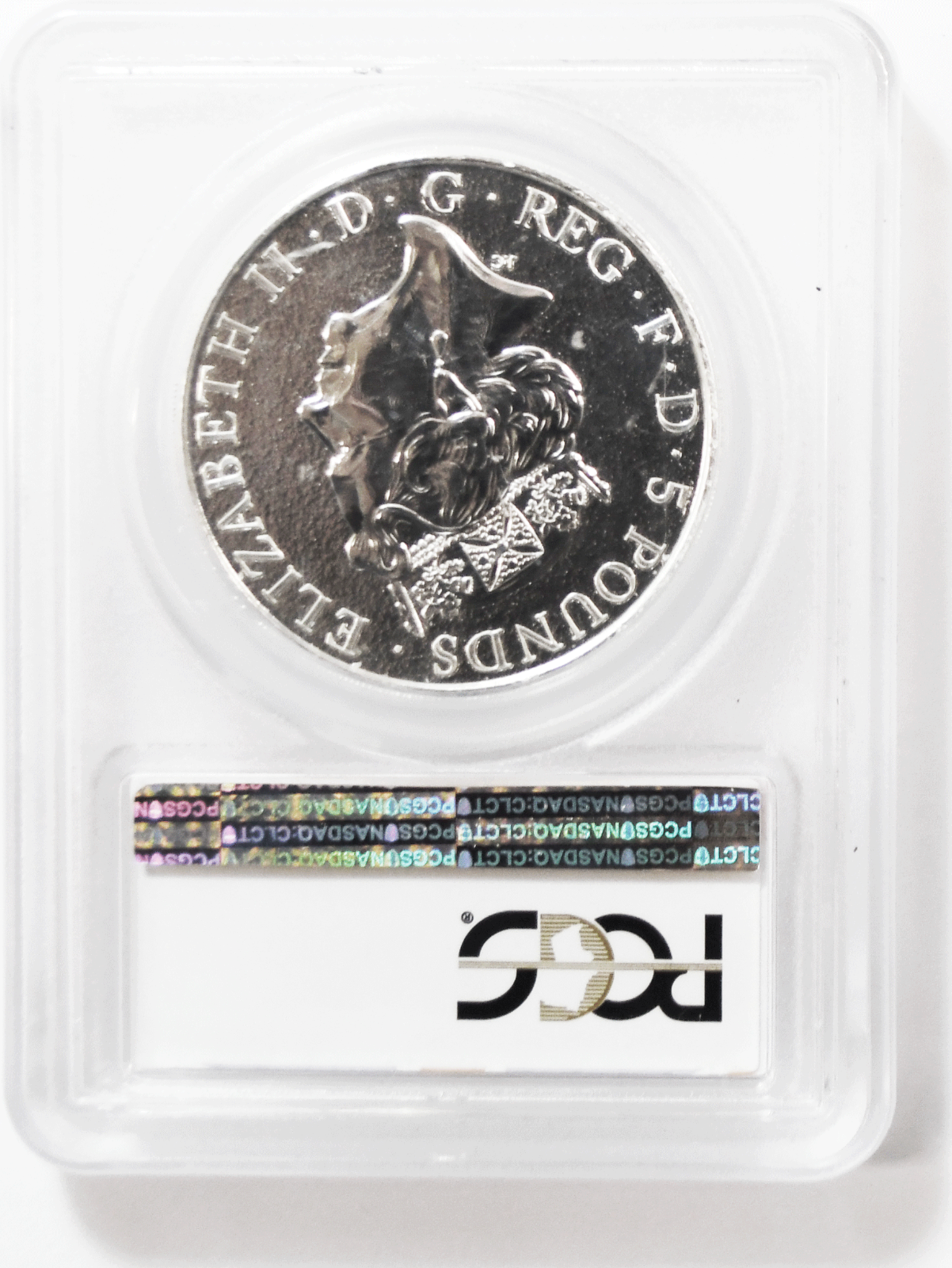 2016 Great Britain 5 Pound 2 Oz Queen's Beast Lion of England PCGS MS69