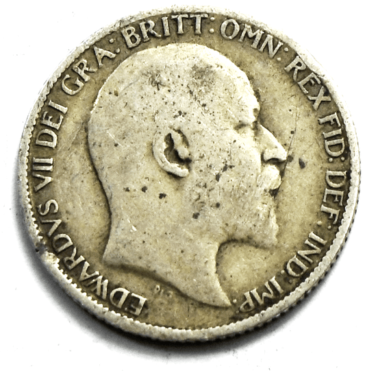 1910 Great Britain 6 Six Pence KM# 799  Silver Coin