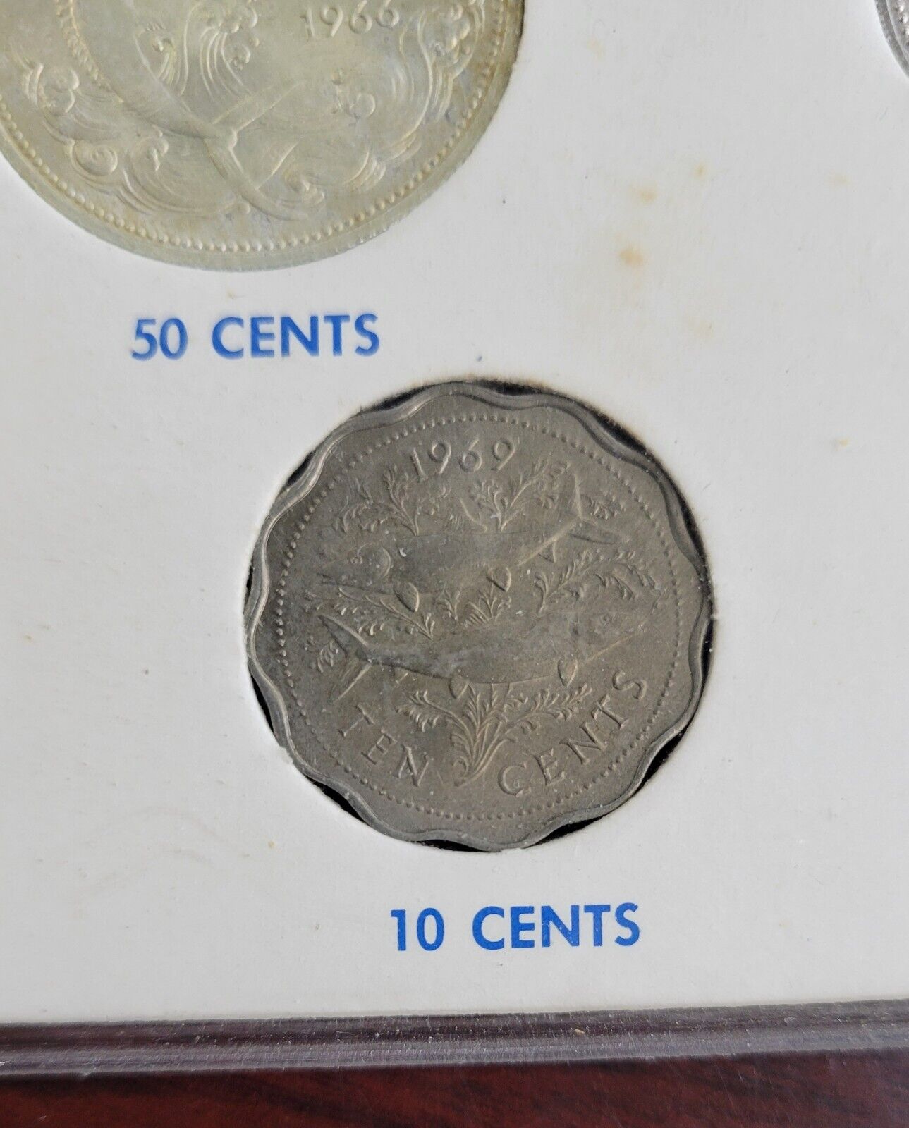 Bahamas 7 Coin Mint Set in Original Packaging Type Set 1966, 1969, 1976, 1978