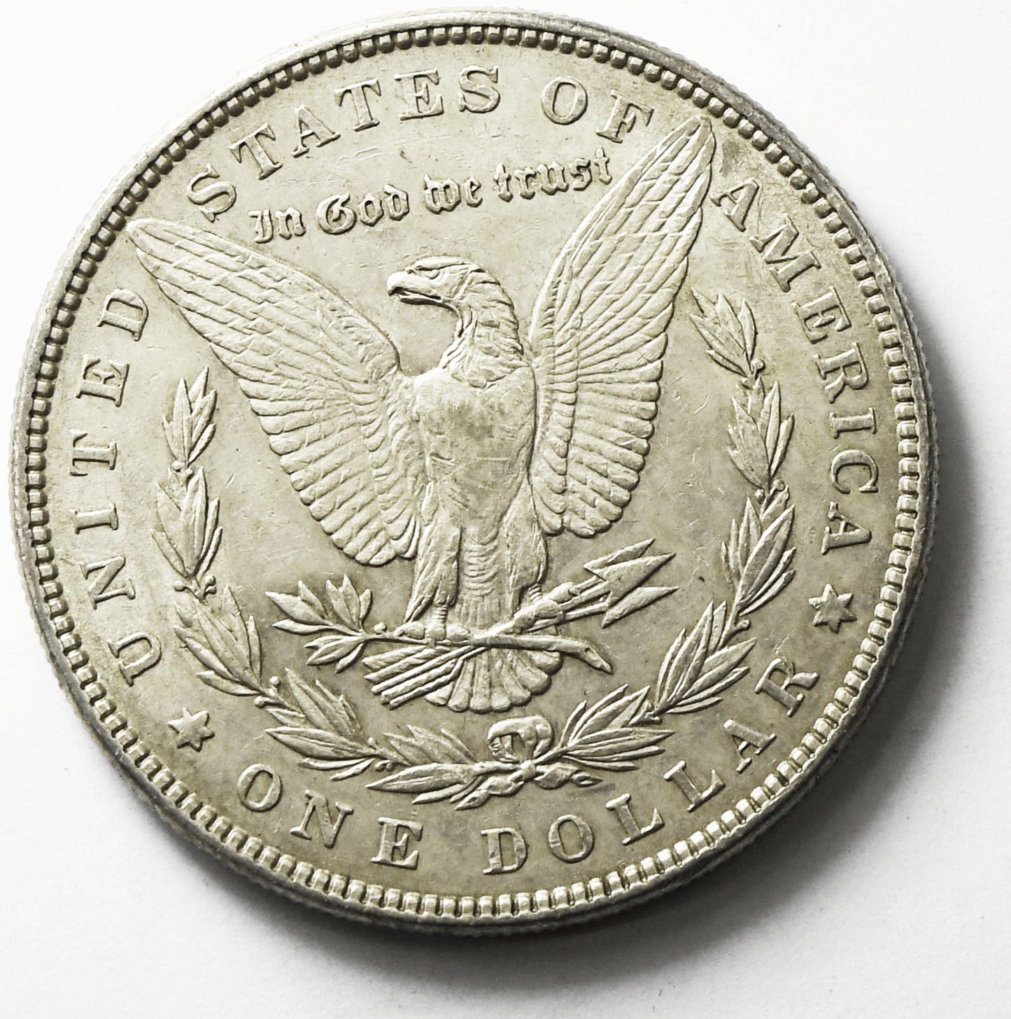 1886 $1 Morgan Silver One Dollar US Coin Philadelphia AU