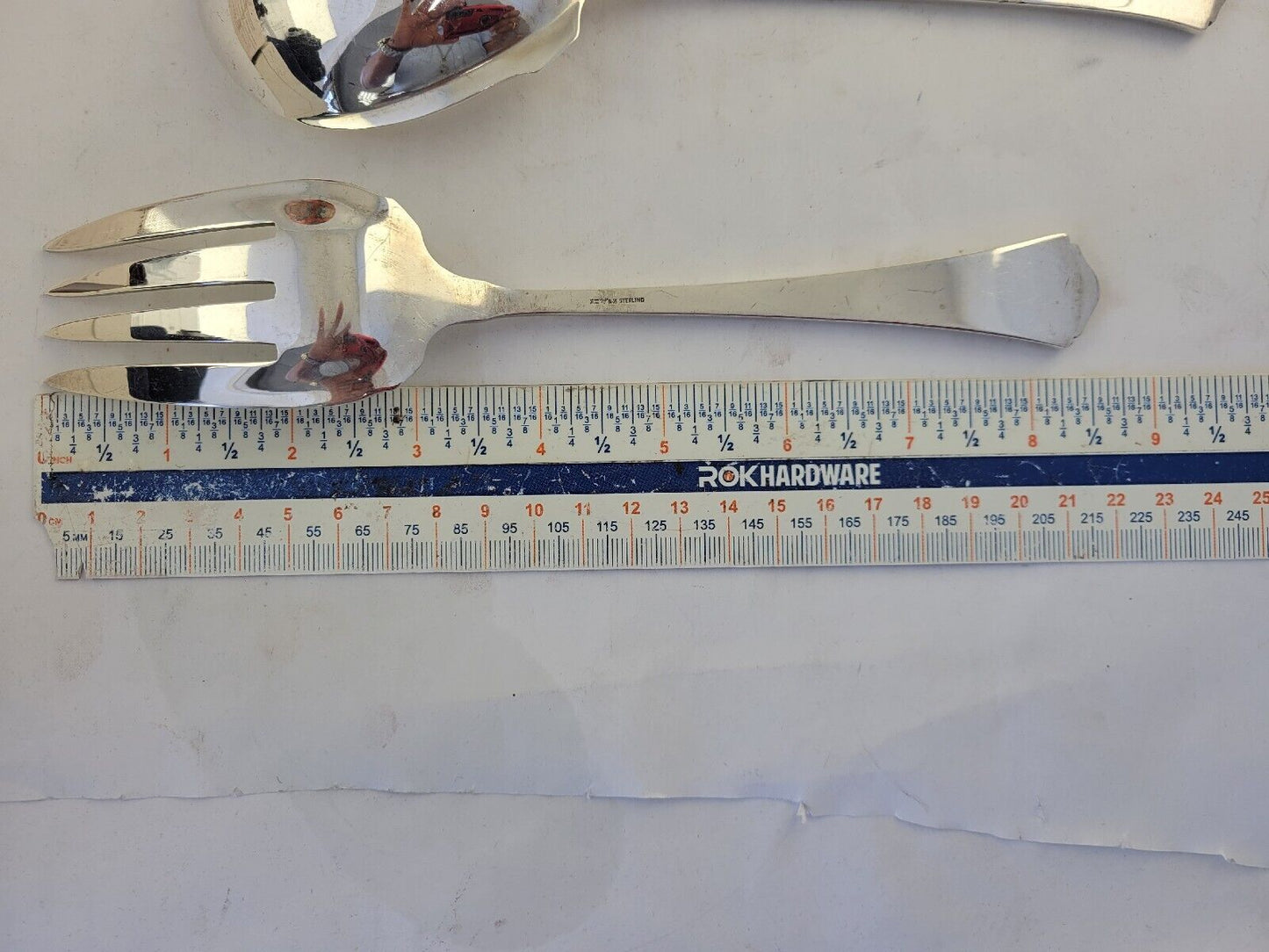 Antique By Wallace 2pc. Sterling Silver 2pc Salad Serving Set 6.1oz.