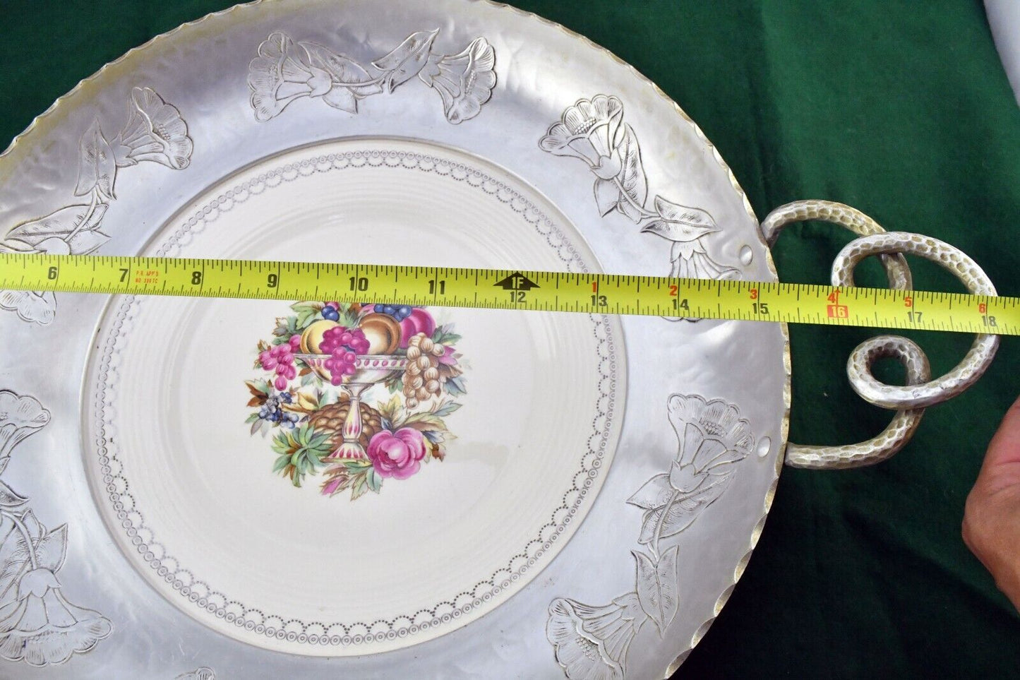 13 1/2" Triumph Limoges Aluminum Porcelain Bowl Farberware Brooklyn New York