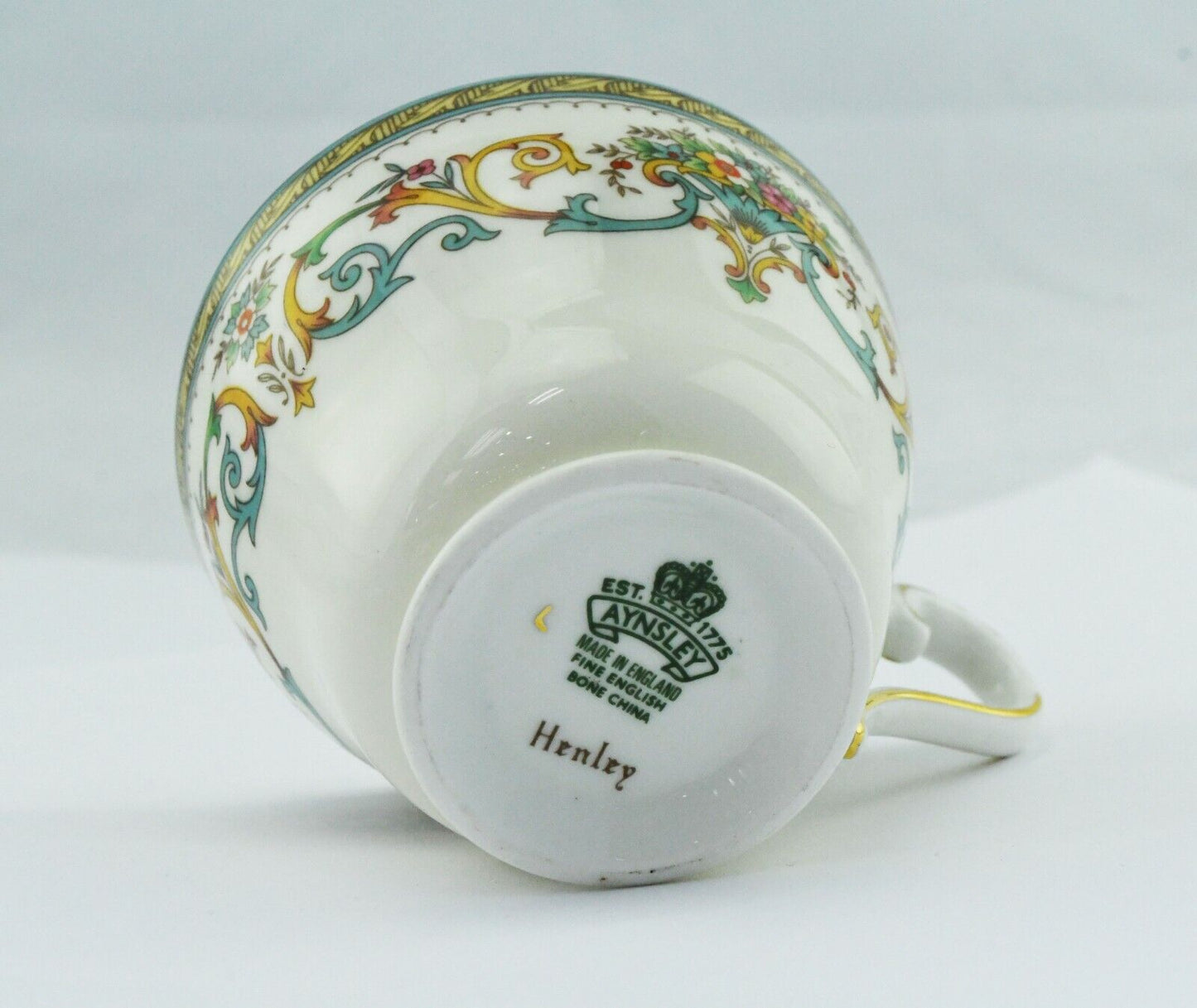 Set of 8 Henley by Aynsley Porcelain Tea Cups