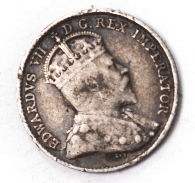 1902 Canada 5c Silver Five Cents KM# 13