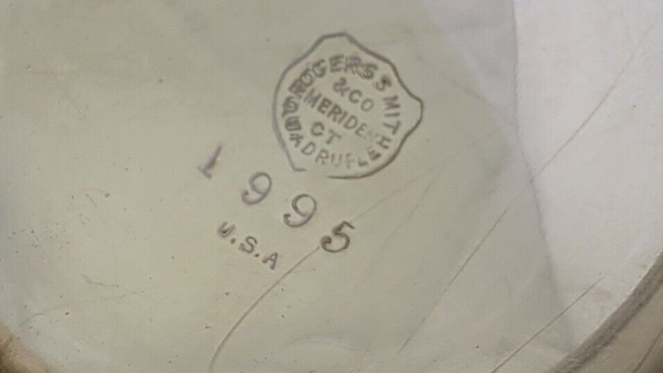 Rogers Smith Victorian Quadruple Plate 5pc Coffee & Tea Service Set  Meriden CT