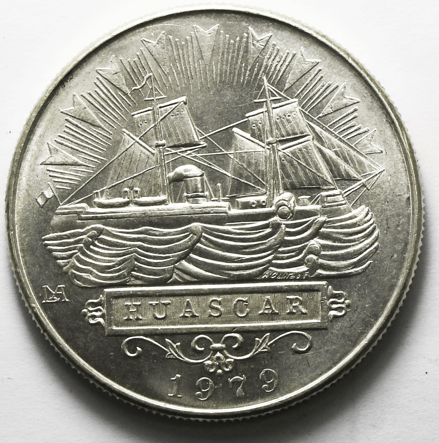 1979 LIMAPeru 5000 Soles Sterling Silver Coin KM# 276 1oz ASW