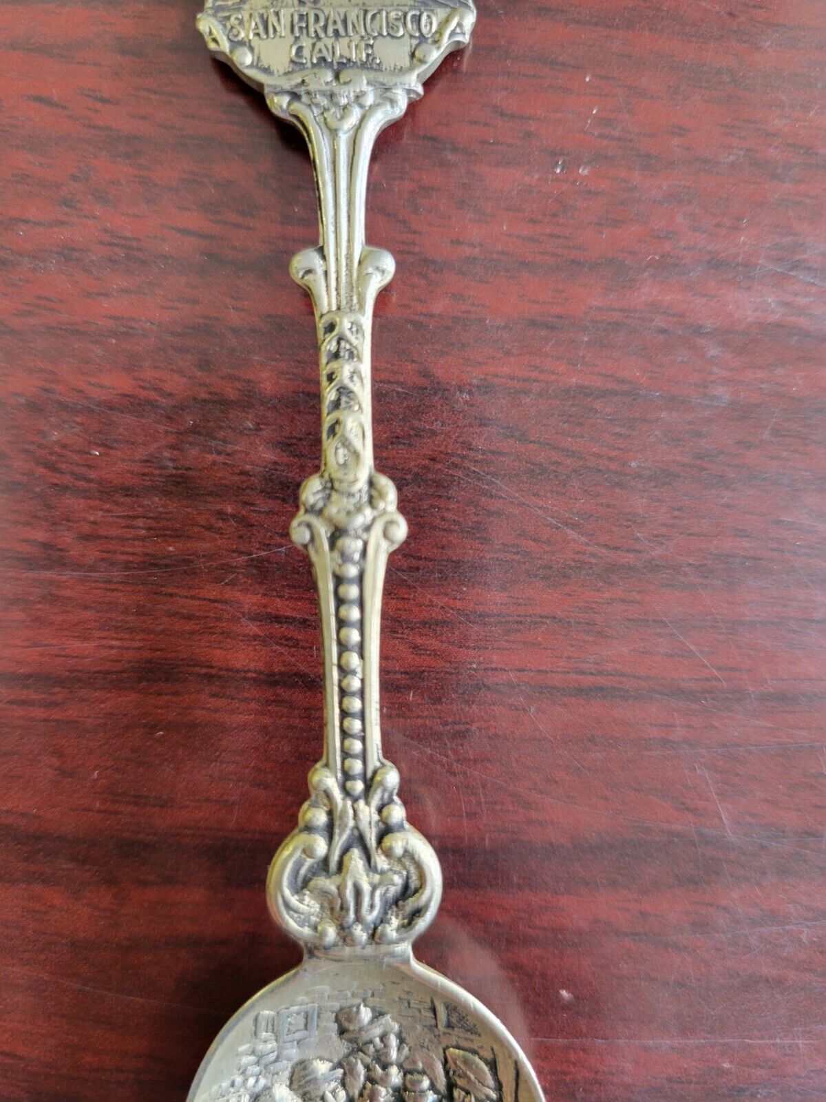 Vintage San Francisco Souvenir Spoon Tavern Merriment Holland 4 1/2" California