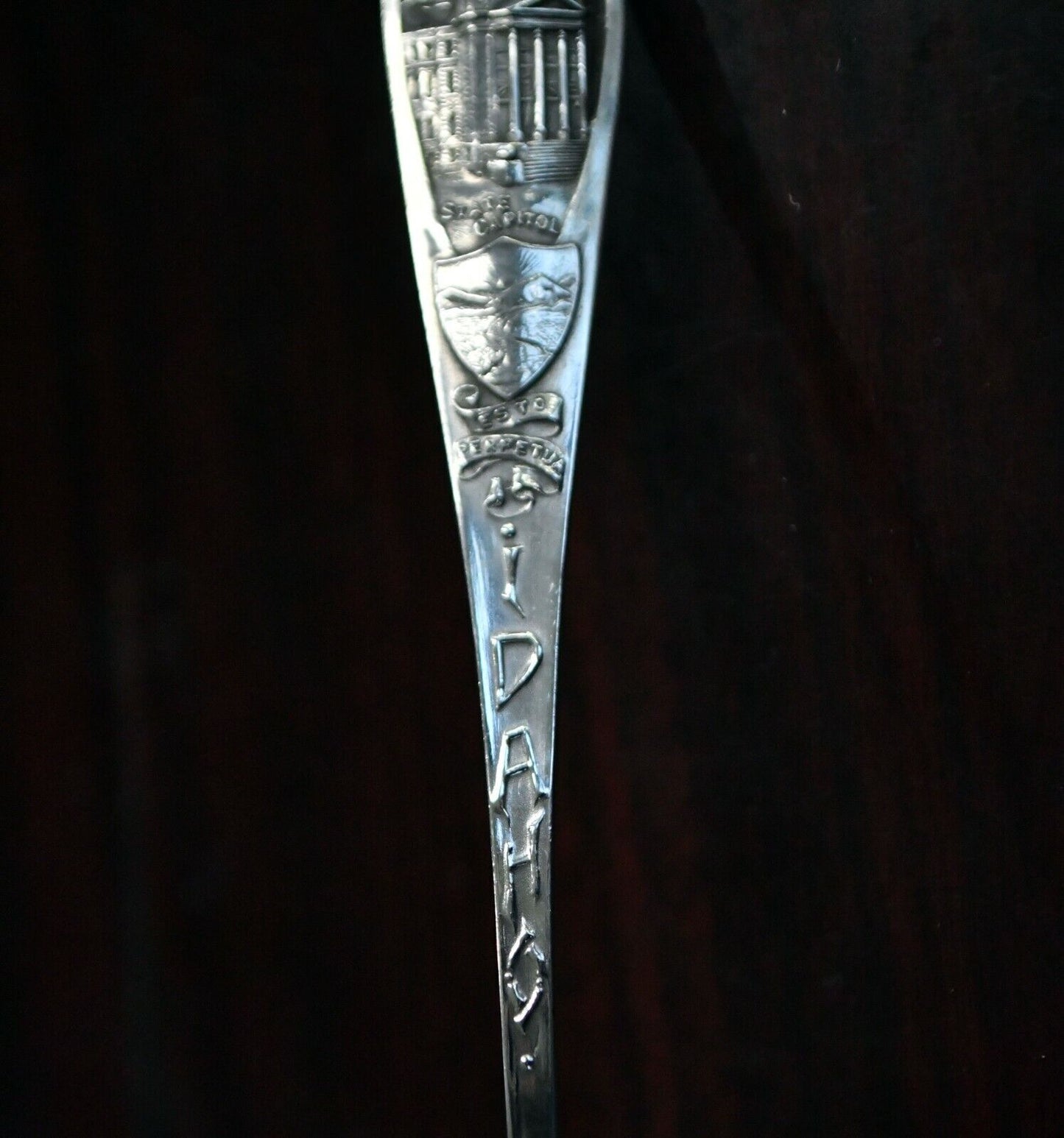 Idaho State Capitol Boise 5 5/8" Sterling Silver Spoon .49 oz.