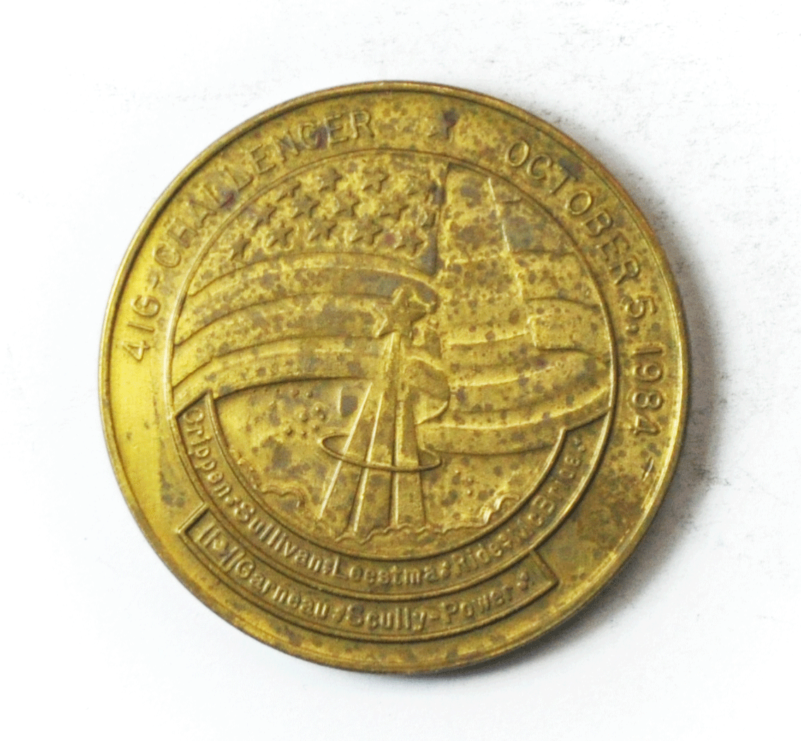 STS-41G Challenger 1984 1st 7 Crew & US Woman Walk 39mm Space Medal