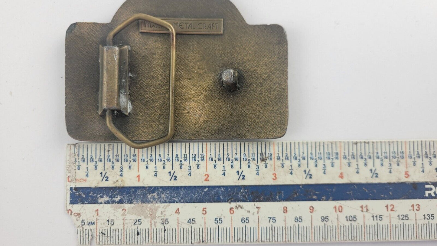 Benchmark Sour Mash Brass Belt Buckle Whiskey Bourbon Vintage Metal Kentucky