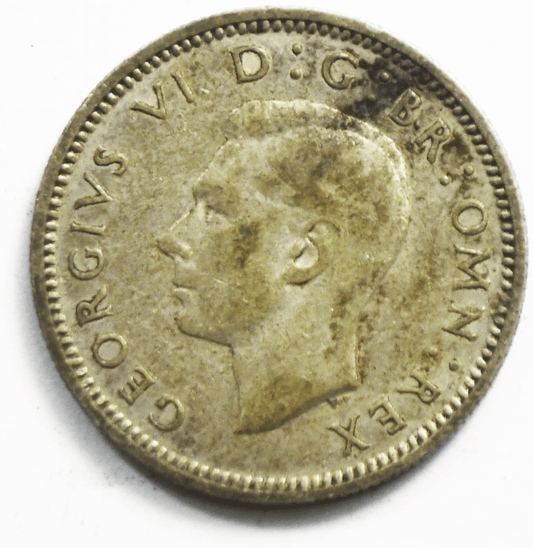1936 Great Britain 6 Six Pence KM# 832 Silver Coin