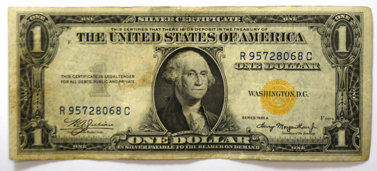 1935 A $1 Silver Certificate Note WWII Emergency Issue North Africa R95728068C