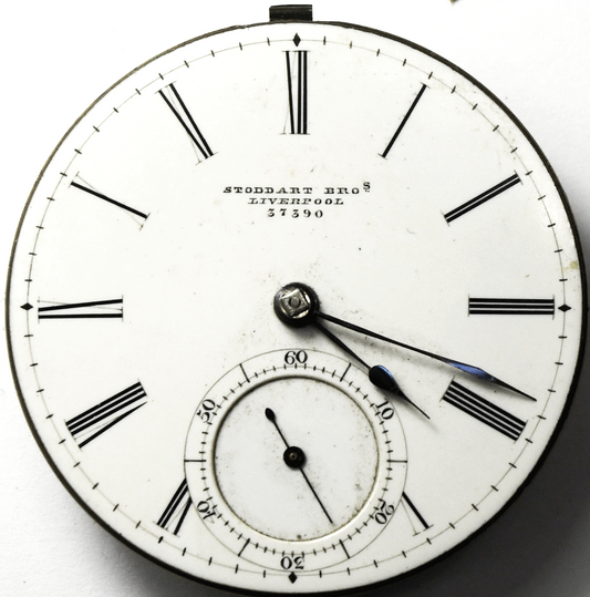 Stoddart Bros Liverpool 45mm Pocket Watch Movement 37390