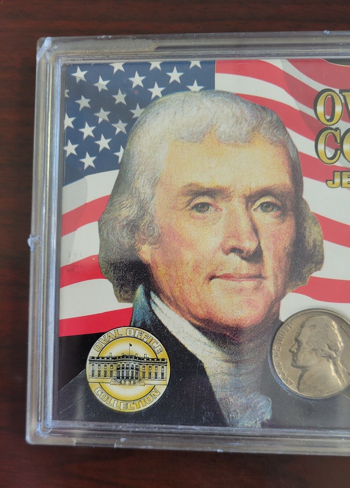 1996 Oval Office Collection 8 PC Jefferson Nickel Coin Set w Display Case SSCA