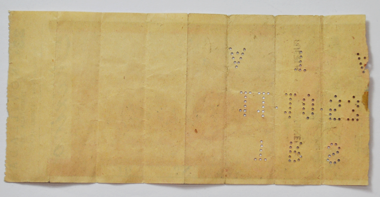Temporada 1953 Plaza Mexico Novillada Bull Fighting Ticket Sombra TRS 11-10-53