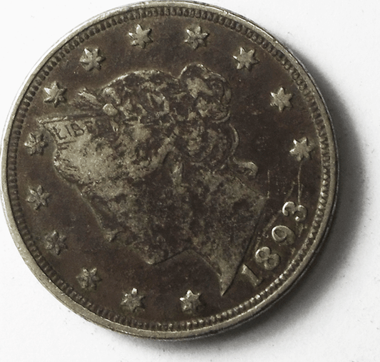1893 5c V Liberty Nickel Five Cents Rare US Philadelphia