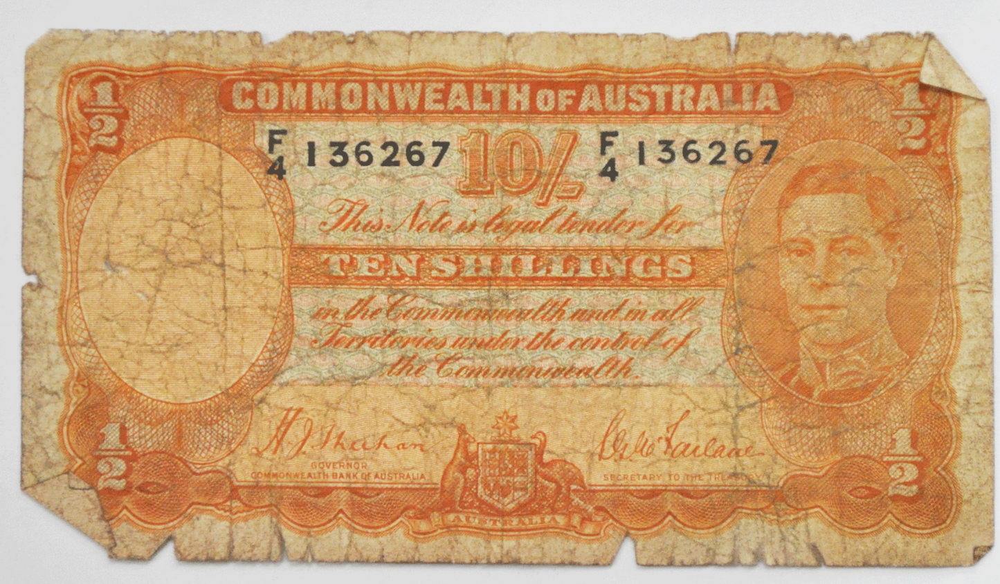 ND Common Wealth of Australia Ten Shillings Sheehan McFarlane