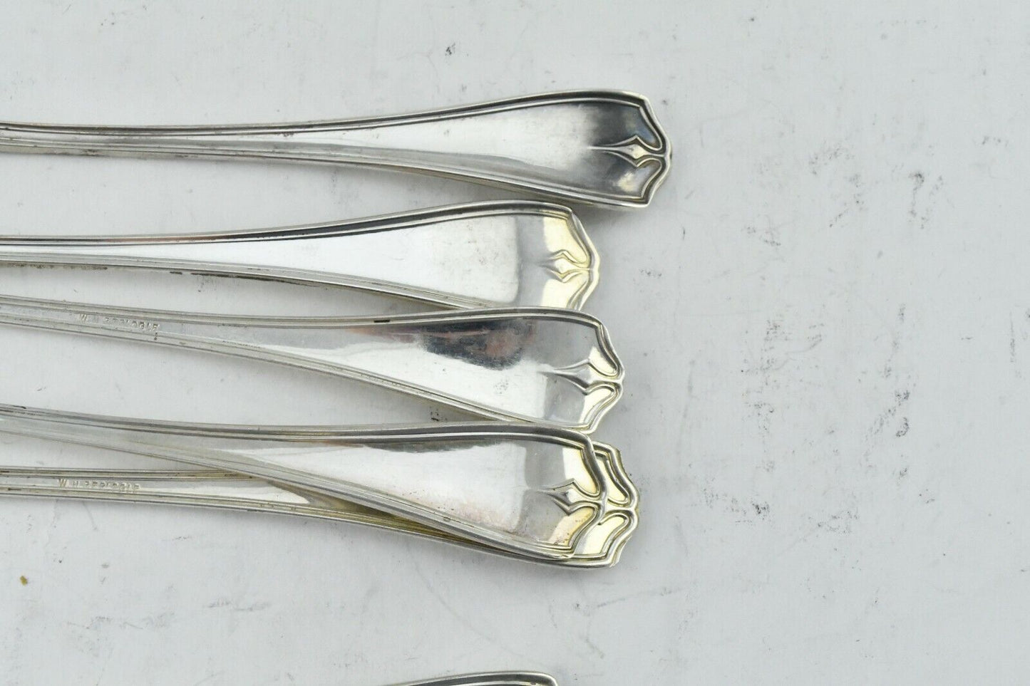 Set of 6 Hepplewhite by Reed & Barton Sterling Silver 5 1/2" Oyster Fork 3.5 oz.