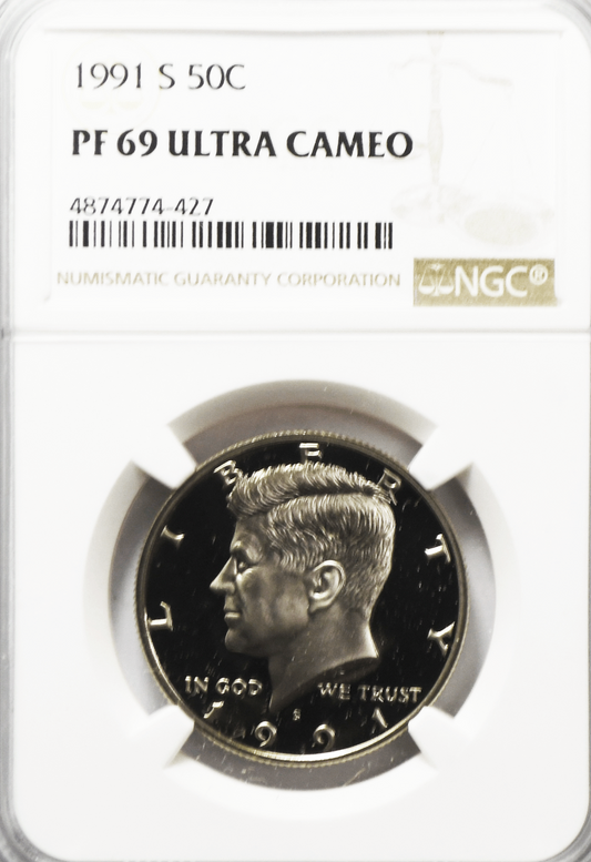 1995 S 50c Kennedy Half Dollar NGC PF69 Ultra Cameo Proof San Francisco