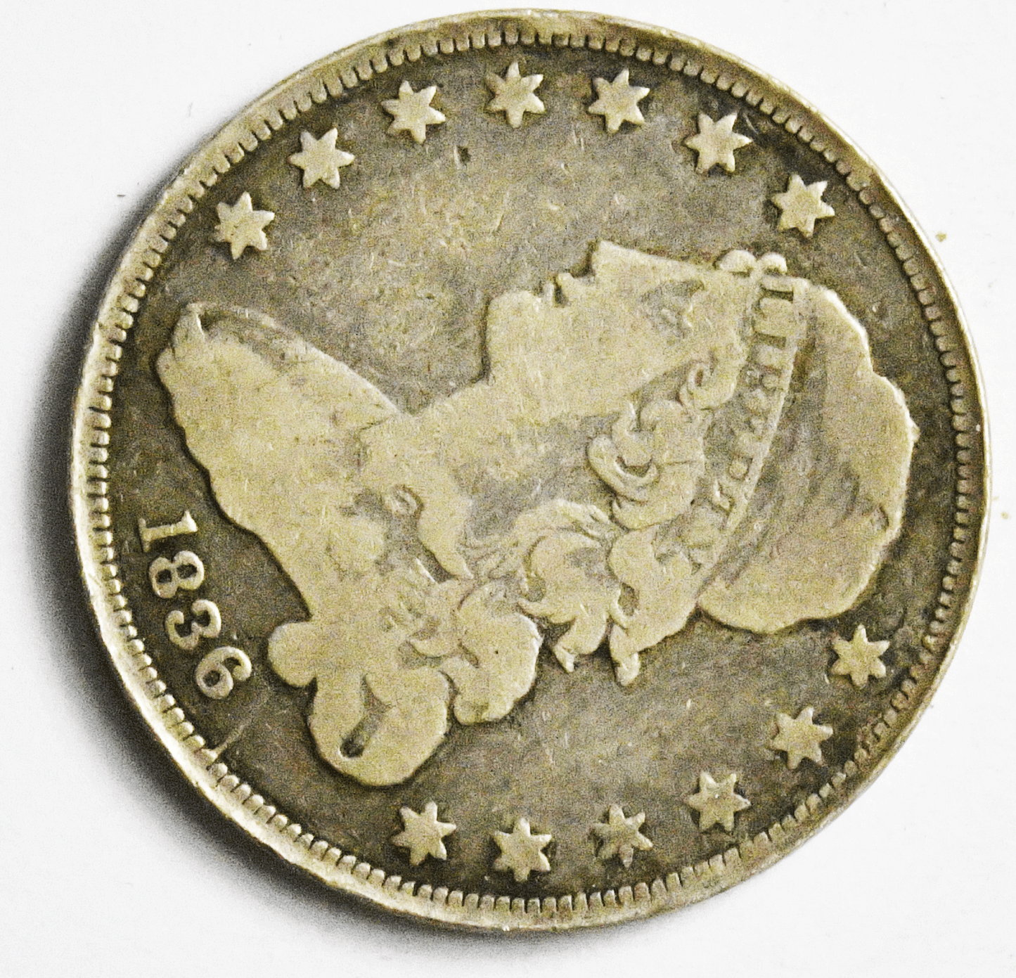 1836 25c Capped Bust Quarter Dollar Twenty Five Cents Philadelphia B-1