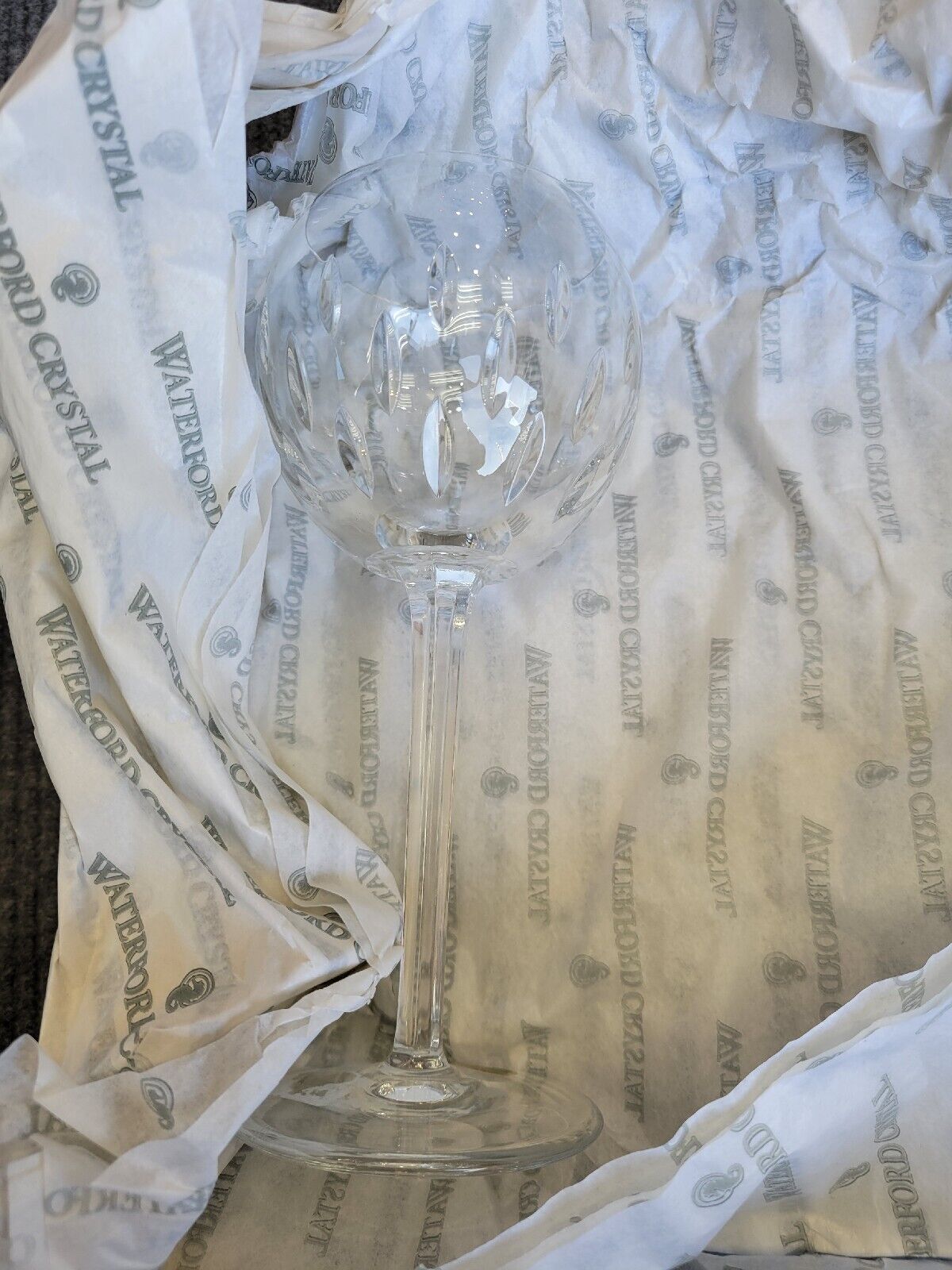 Espirit By Waterford 8 1/4' Balloon White Wine Glass Unused Boxed