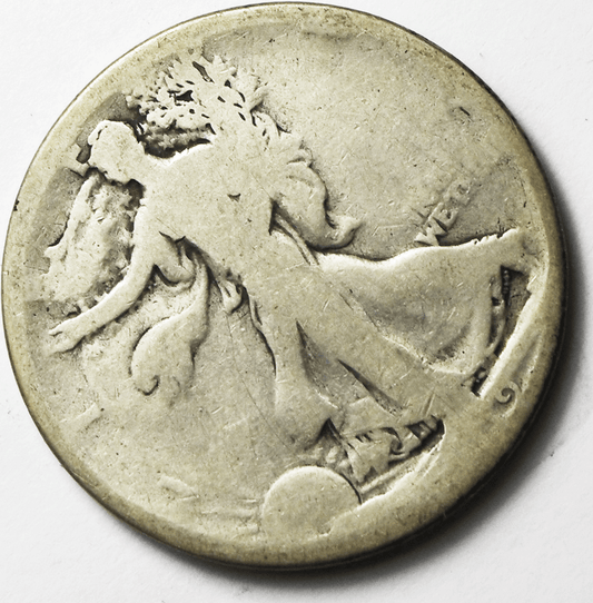 1919 50c Walking Half Dollar Silver Fifty Cents Philadelphia