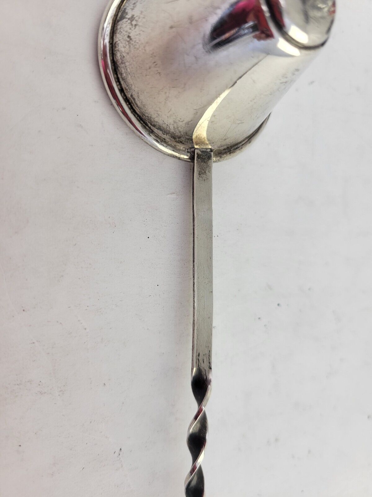 Vintage Sterling Silver Candle Snuffer With Twisted Handle 9 7/8"